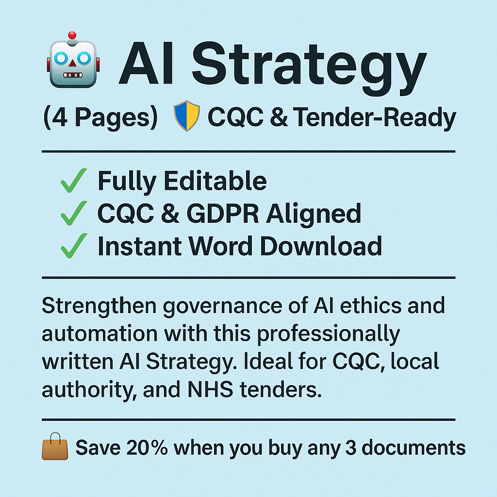 Artificial Intelligence Strategy | CQC-Ready & Tender-Focused - Impact Guru