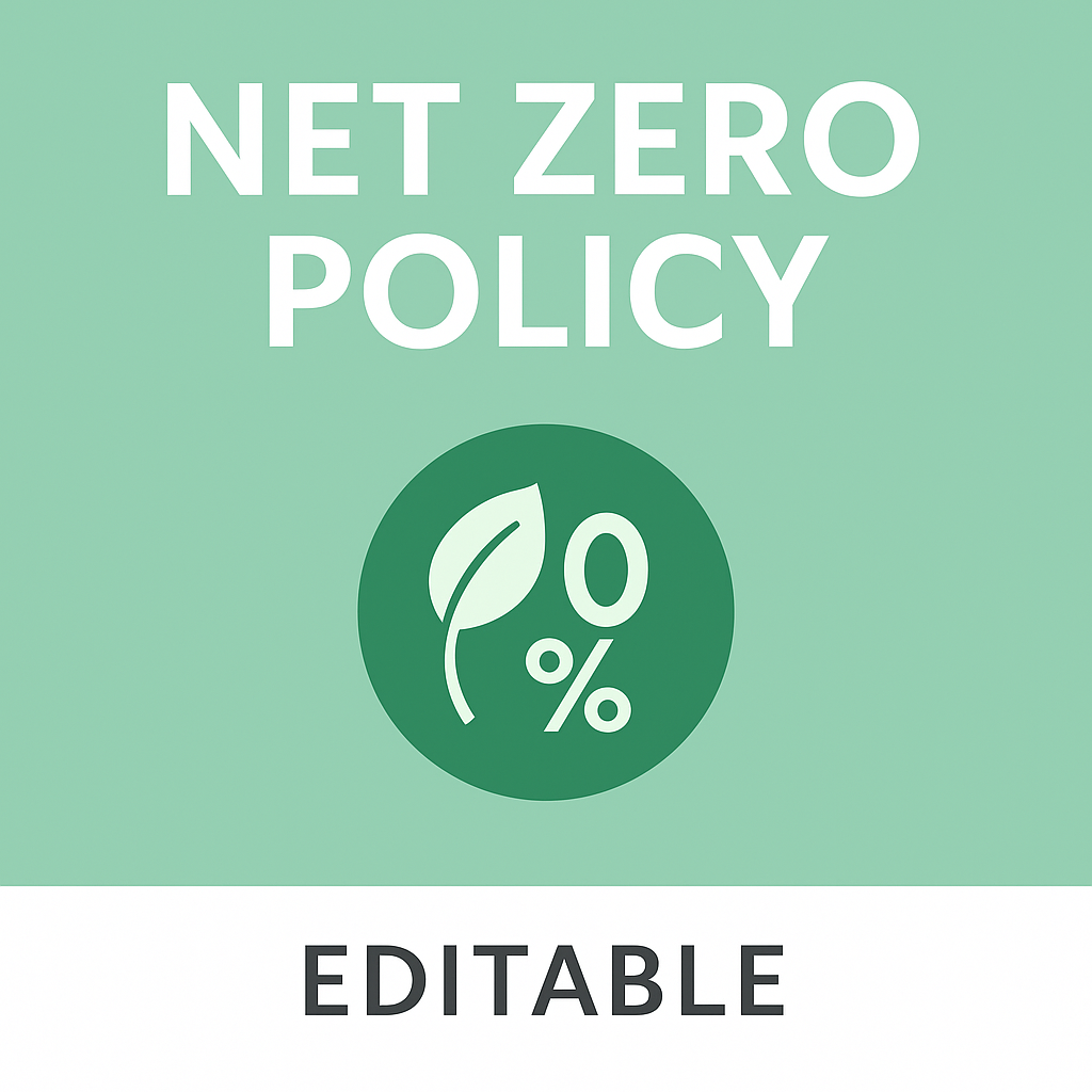 Net Zero Policy | CQC-ready | Editable | Regulation 12 & 17 Aligned