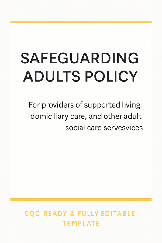 Safeguarding Adults Policy | CQC-Ready & Fully Editable Template - Impact Guru