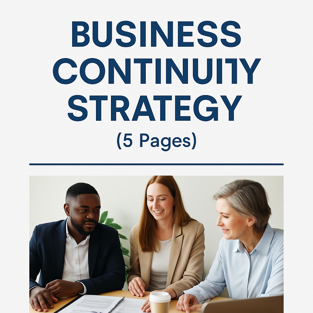 Business Continuity Strategy (5 Pages) | CQC-Ready & Tender-Focused