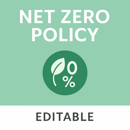 Net Zero Policy  | CQC-ready | Editable | Regulation 12 & 17 Aligned - Impact Guru