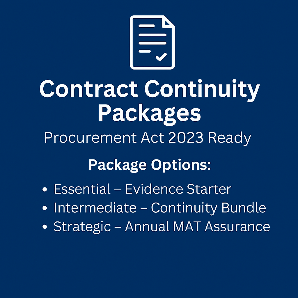Contract Continuity & Outcomes Evidence Packages (Procurement Act 2023 Ready)