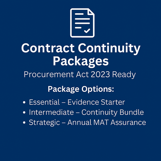 Contract Continuity & Outcomes Evidence Packages (Procurement Act 2023 Ready)