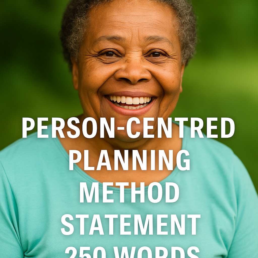 Person-Centred Planning (250 Words) | Domiciliary Care | Method Statement | Tender Ready - Impact Guru