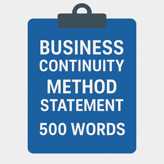 Business Continuity (500 Words) | Learning Disability | Method Statement | Tender Ready - Impact Guru