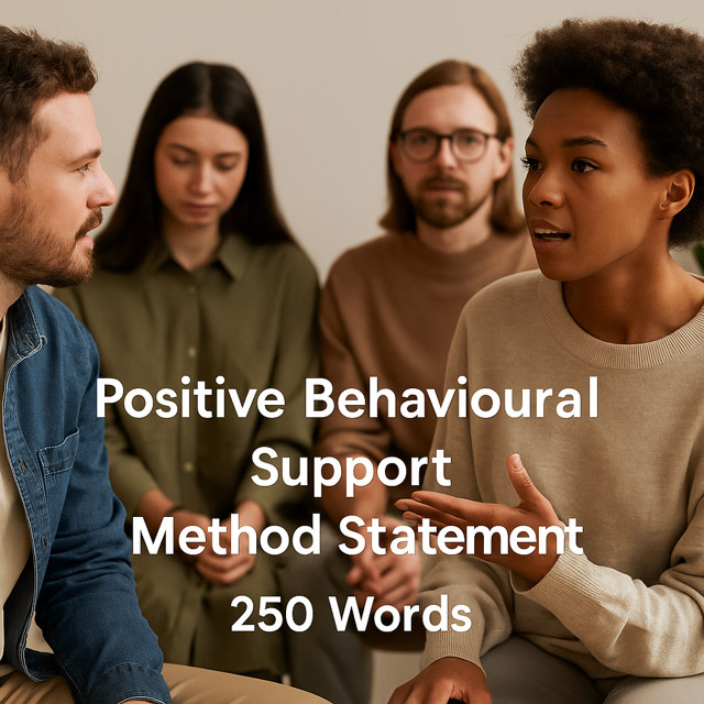 Positive Behavioural Support (250 Words) | Mental Health | Method Statement | Tender Ready - Impact Guru