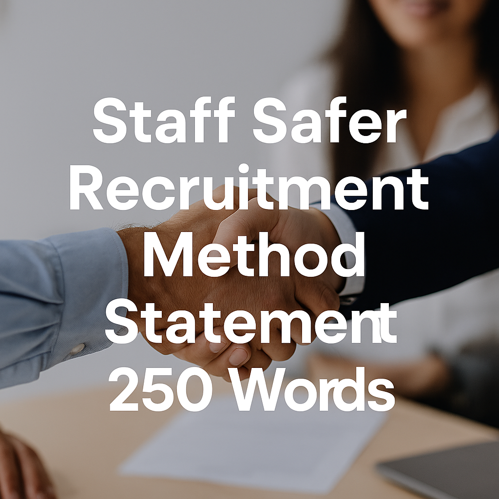 Staff Recruitment (250 Words) | Domiciliary Care | Method Statement | Tender-Ready