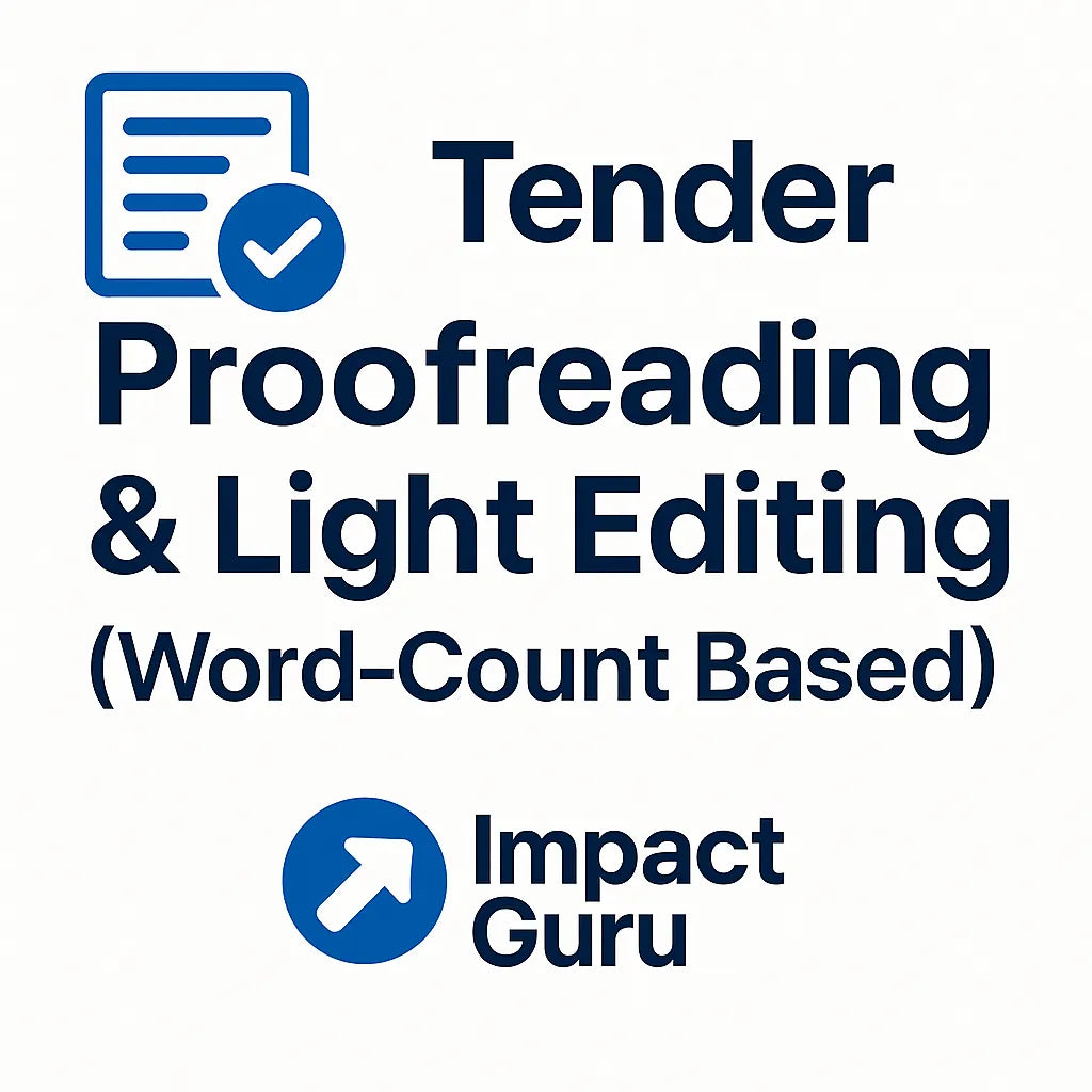 Tender Proofreading & Light Editing (Word-Count Based)